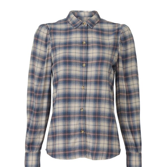 Rails Angelica Feminine Cabincore Flannel Shirt in Yarn-dyed Plaid Size XL - Picture 3 of 8